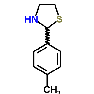 2-(4-甲基苯基)-1,3-噻唑烷结构式_67086-82-2结构式
