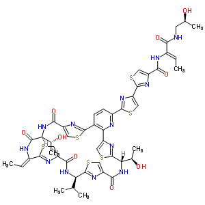 微球菌素P1结构式_67401-56-3结构式