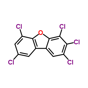 2,3,4,6,8-五氯二苯并呋喃结构式_67481-22-5结构式