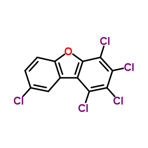 1,2,3,4,8-五氯二苯并呋喃结构式_67517-48-0结构式