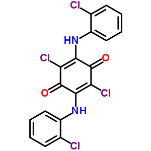 2,5-Dichloro-3,6-bis[(2-chlorophenyl)amino]cyclohexa-2,5-diene-1,4-dione Structure,67620-11-5Structure