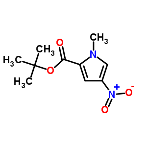 Tert-Butyl 1-methyl-4-nitro-1H-pyrrole-2-carboxylate Structure,67974-08-7Structure
