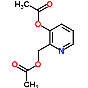 2-乙酰氧基甲基吡啶-3-基 乙酸酯结构式_67992-22-7结构式