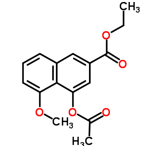 4-(乙酰基氧基)-5-甲氧基-2-萘羧酸乙酯结构式_680183-20-4结构式
