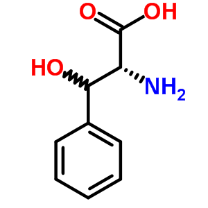 2-氨基-3-羟基-3-苯基-丙酸结构式_68296-26-4结构式