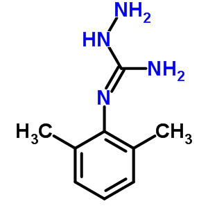 1-氨基-2-(2,6-二甲基苯基)胍结构式_68569-67-5结构式