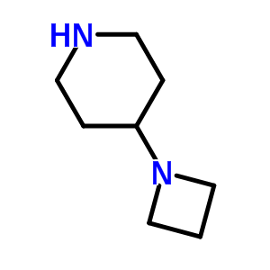 4-(氮杂环丁烷-1-基)哌啶结构式_686298-29-3结构式
