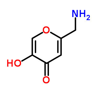 2-(氨基甲基)-5-羟基-4H-吡喃-4-酮结构式_68642-64-8结构式