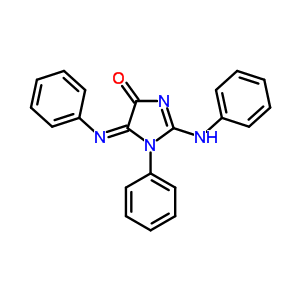 2-苯胺-1-苯基-5-苯基亚氨基-咪唑-4-酮结构式_68822-96-8结构式