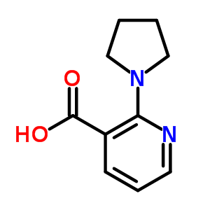 2-(1-吡咯烷)烟酸结构式_690632-36-1结构式