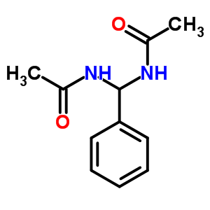 N,N-(苯基亚甲基)双-乙酰胺结构式_6907-68-2结构式
