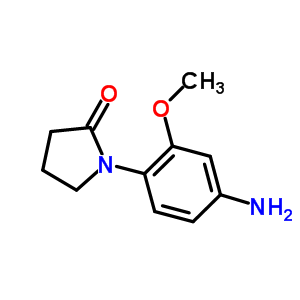 1-(4-氨基-2-甲氧基苯基)-2-吡咯烷酮结构式_69132-30-5结构式