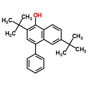 4-苯基-2,6-二叔丁基-萘-1-醇结构式_69217-49-8结构式