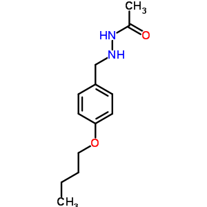 2-[ (4-丁氧基苯基)甲基]乙酸肼结构式_69352-45-0结构式