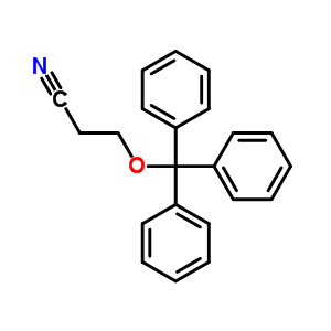3-(三苯基甲氧基)-丙腈结构式_6938-65-4结构式