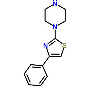 1-(4-Phenyl-2-thiazolyl)-piperazine Structure,69389-14-6Structure