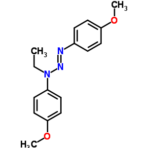 N-乙基-4-甲氧基-N-(4-甲氧基苯基)二氮杂烯-苯胺结构式_69391-86-2结构式
