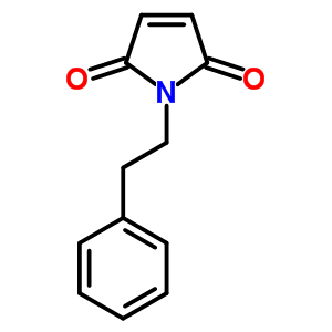 1-苯乙基吡咯-2,5-二酮结构式_6943-90-4结构式