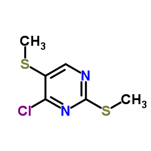 4-氯-2,5-双(甲基硫代)-嘧啶结构式_6944-12-3结构式