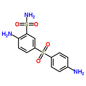 2-氨基-5-(4-氨基苯基)磺酰基-苯磺酰胺结构式_6945-43-3结构式
