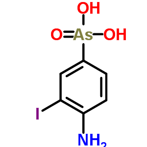(9CI)-(4-氨基-3-碘苯基)-胂酸结构式_6950-11-4结构式