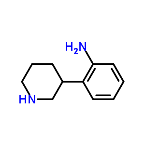 2-(哌啶-3-基)苯胺双盐酸盐结构式_695185-50-3结构式