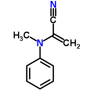 2-(甲基苯基氨基)-2-丙烯腈结构式_69567-06-2结构式