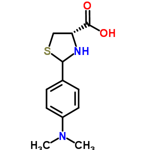 2-(4-(Dimethylamino)phenyl)-1,3-thiazolidine-4-carboxylic acid Structure,69578-21-8Structure