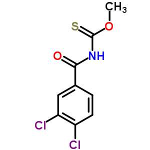 (8CI)-(3,4-二氯苯甲酰基)硫代氨基甲酸 O-甲酯结构式_6964-37-0结构式