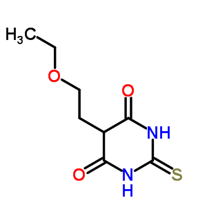 4,6(1H,5h)-pyrimidinedione,5-(2-ethoxyethyl)dihydro-2-thioxo- Structure,6964-70-1Structure