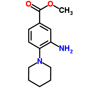 甲基 3-氨基-4-哌啶-1-基苯甲酸结构式_696616-81-6结构式
