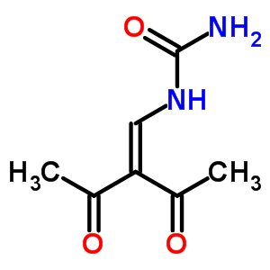 N-(2-乙酰基-3-氧代-1-丁烯-1-基)脲结构式_6971-56-8结构式