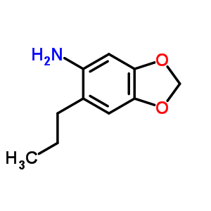 6-丙基-苯并[1,3]二氧代l-5-胺结构式_69797-90-6结构式