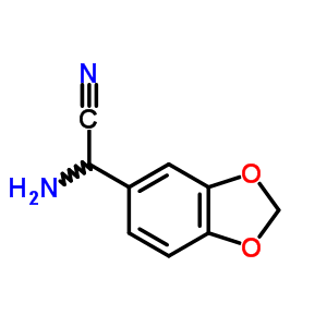 氨基-1,3-苯并二氧代-5-乙腈结构式_69810-87-3结构式