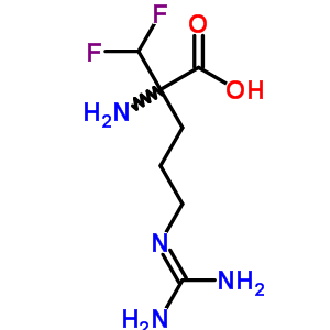 alpha-(二氟甲基)精氨酸结构式_69955-43-7结构式