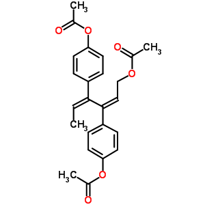 1-O-acetyl-3,4-bis-(4-acetoxyphenyl)-hexa-2,4-dien-1-ol Structure,70101-24-5Structure