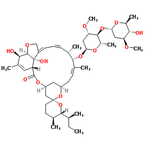 伊维菌素B1a结构式_70161-11-4结构式