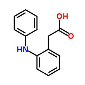 2-(苯基氨基)苯乙酸结构式_70172-33-7结构式
