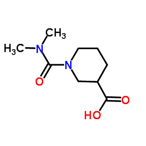 1-[(二甲基氨基)羰基]哌啶-3-羧酸结构式_702670-21-1结构式