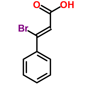 (e)-(9ci)-3-溴-3-苯基-2-丙酸结构式_704-77-8结构式