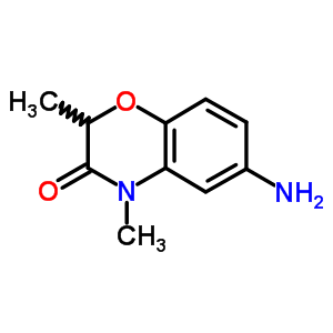 6-氨基-2,4-二甲基-4H-苯并[1,4]噁嗪-3-酮结构式_70488-69-6结构式