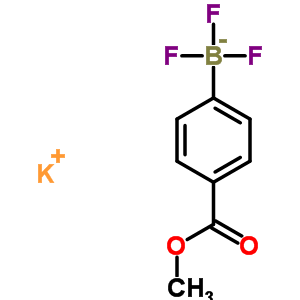 (4-甲氧基羰基苯基)三氟硼酸钾结构式_705254-34-8结构式