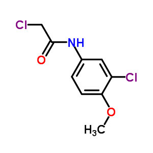 2-氯-n-(3-氯-4-甲氧基苯基)乙酰胺结构式_7072-94-8结构式