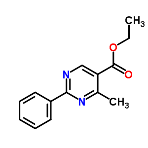 4-甲基-2-苯基-5-嘧啶羧酸乙酯结构式_70733-12-9结构式