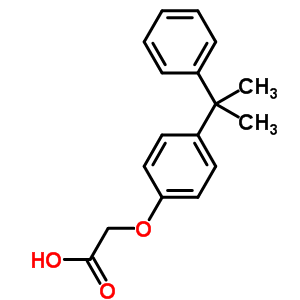 [4-(1-甲基-1-苯基乙基)苯氧基]乙酸结构式_70757-61-8结构式