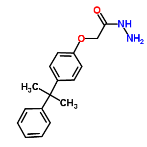 2-[4-(1-甲基-1-苯基乙基)苯氧基]乙酰肼结构式_70757-64-1结构式