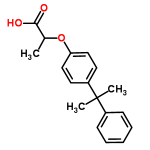 2-[4-(1-Methyl-1-phenylethyl)phenoxy]propanoic acid Structure,70757-66-3Structure