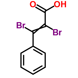 (2e)-2,3-二溴-3-苯基-2-丙酸结构式_708-81-6结构式