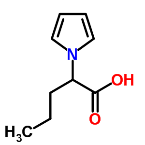 2-(1H-吡咯-1-基)戊酸结构式_70901-15-4结构式