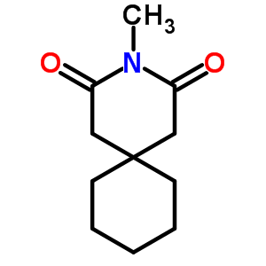 3-甲基-3-氮杂螺[5.5]十一烷-2,4-二酮结构式_711-03-5结构式